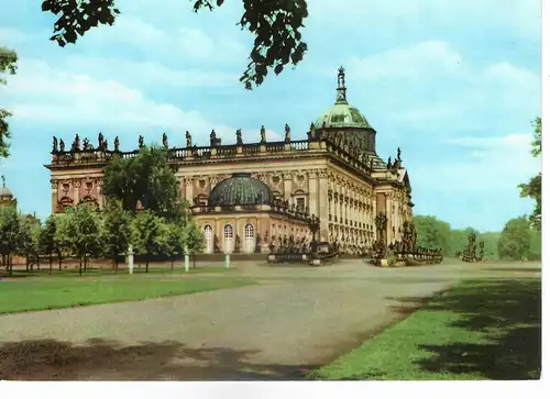 Ansichtskarte Potsdam - Sanssouci Neues Palais - nicht gelaufen ca. 1973