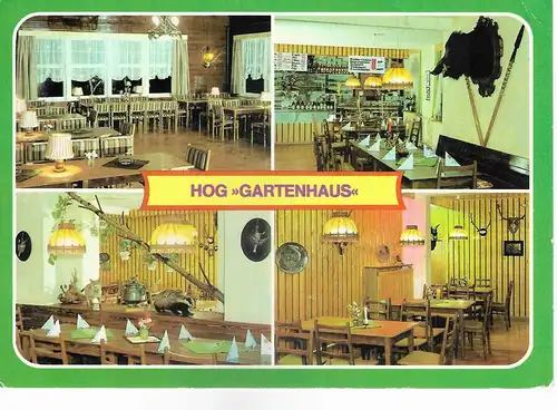 Ansichtskarte Pansfelde (Kr.  Hettstedt) HOG Gartenhaus - gelaufen ca. 1984