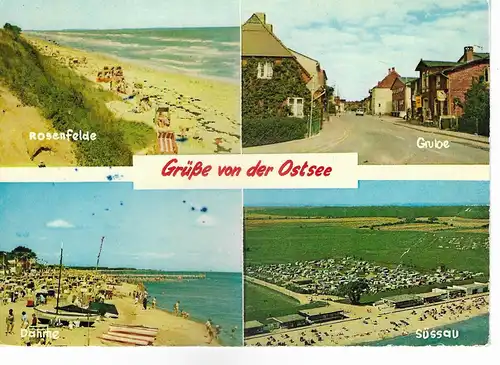 Ansichtskarte Grüße von der Ostsee -  gelaufen 1979