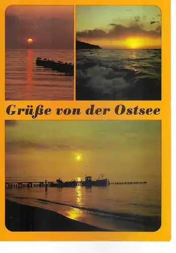 Ansichtskarte Grüße von der Ostsee -  nicht gelaufen