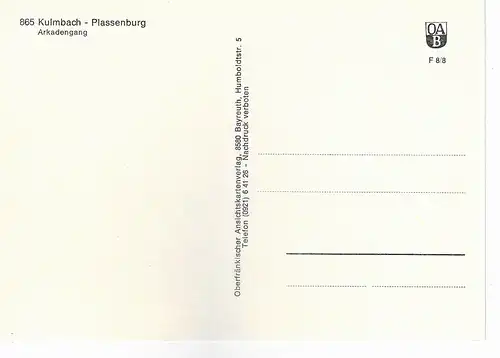 Ansichtskarte Kulmbach - Plassenburg - nicht gelaufen