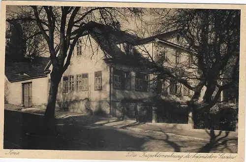 Ansichtskarte Jena, die Inspektorwohnung des botanischen Gartens - nicht gelaufen ca. 1925