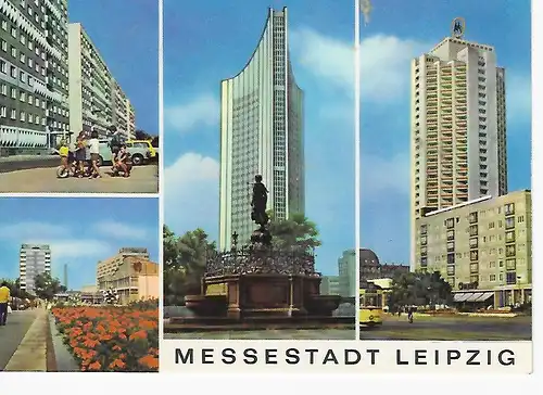 Ansichtskarte Messestadt Leipzig ca. 1974 gelaufen