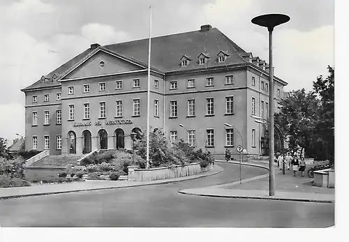 Ansichtskarte Leuna - Klubhaus der Werktätigen - gelaufen ca. 1968