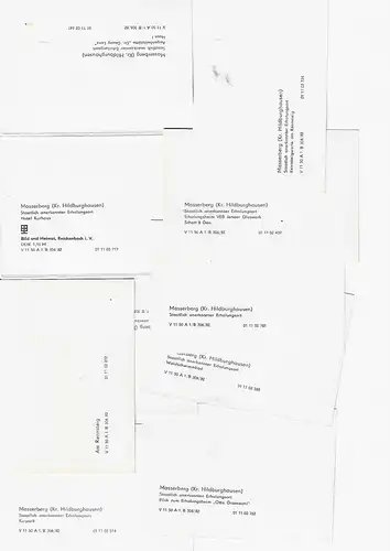 kleine Ansichtskarten Masserberg - ca. 1982