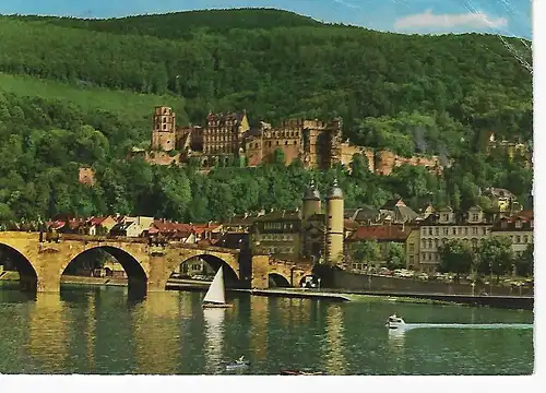 Ansichtskarte Heidelberg  - gelaufen 1962