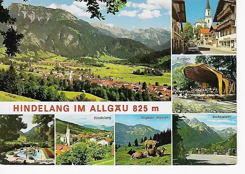 Ansichtskarte Hindelang im Allgäu - gelaufen 1977