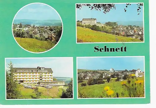 Ansichtskarte Schnett (Kr. Hildburhausen), gelaufen 