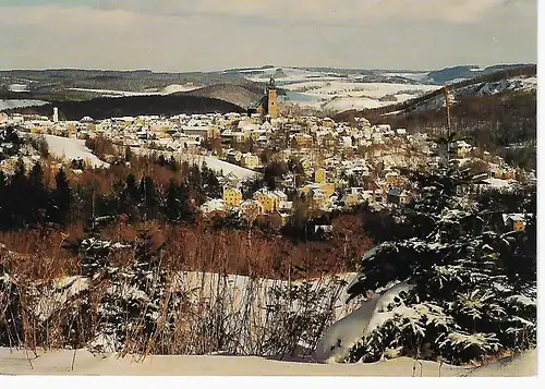 Ansichtskarte Bergstadt Schneeberg / Erzgebirge - gelaufen 2000