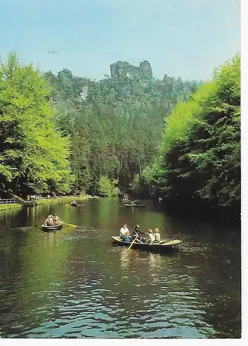 Ansichtskarte Sächsische Schweiz Landschaftsschutzgebiet - nicht gelaufen 