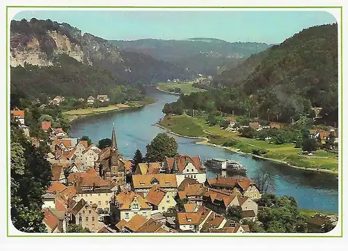 Ansichtskarte Sächsische Schweiz Stadt Wehlen (Kr. Prina) - nicht gelaufen 