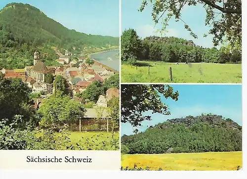 Ansichtskarte Sächsische Schweiz - nicht gelaufen 
