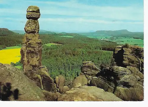 Ansichtskarte Sächsische Schweiz Blick zur Barbarine - nicht gelaufen 
