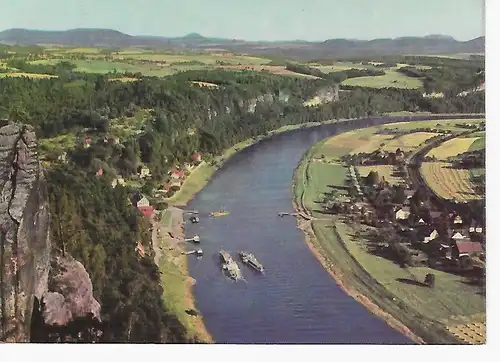 Ansichtskarte Sächsische Schweiz Blick von der Bastei - nicht gelaufen