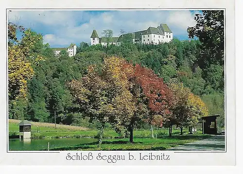 Ansichtskarte Schloß Seggau bei Leibnitz - gelaufen 1992
