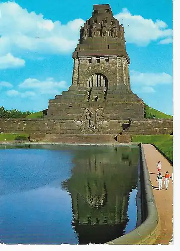 Ansichtskarte Messestadt Völkerschlachtdenkmal Leipzig ca. 1980 gelaufen