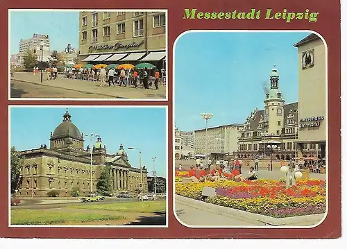 Ansichtskarte Messestadt Leipzig 1981 gelaufen