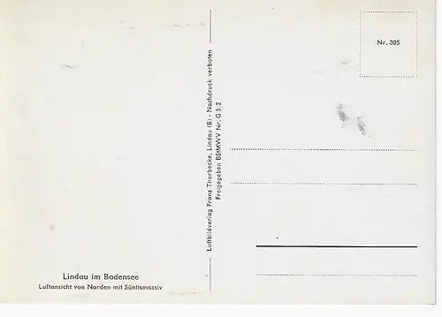 Ansichtskarte Lindau im Bodensee - nicht gelaufen