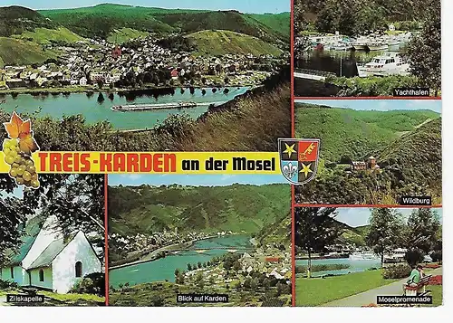 Ansichtskarte Treis-Karden an der Mosel - gelaufen 1975