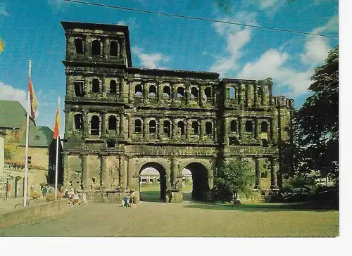 Ansichtskarte Trier, Porta-Nigra Stadtseite - nicht gelaufen