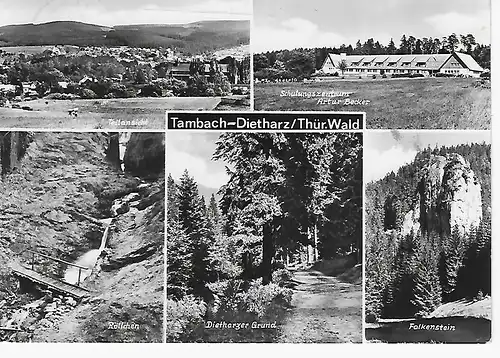 Ansichtskarte Tambach-Dietharz / Thür. Wald, gelaufen 1986