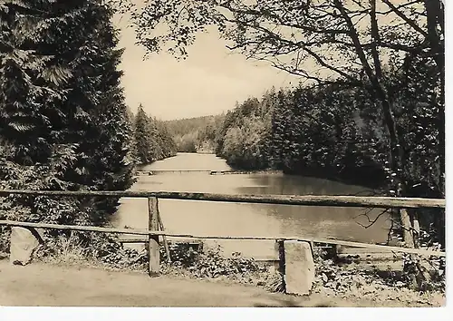 Ansichtskarte Tambach-Dietharz / Thür. Wald - An der Talsperre, gelaufen 1975