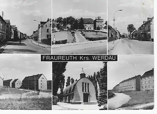Ansichtskarte Fraureuth Krs. Werdau - gelaufen 1974