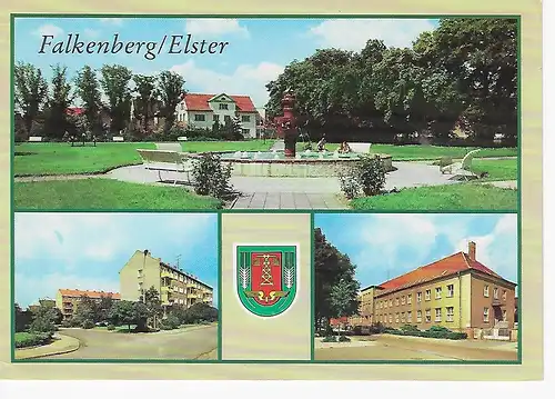 Ansichtskarte Falkenberg / Elster - gelaufen 1992