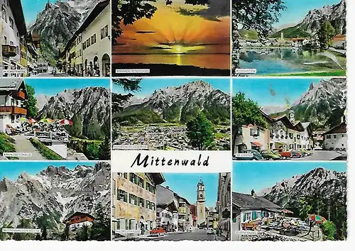 Ansichtskarte Mittenwald, nicht gelaufen