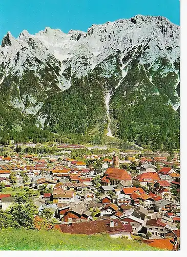 Ansichtskarte Mittenwald, gelaufen 1977