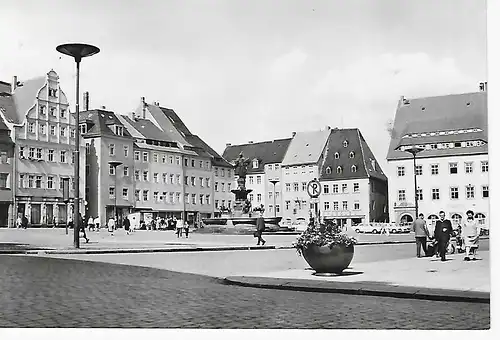 Ansichtskarte Freiberg (Sa.) - Obermarkt - nicht gelaufen