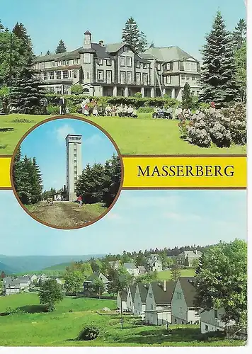 Ansichtskarte Masserberg (Kr. Hildburghausen) Staatlich anerkannter Erholungsort - nicht gelaufen