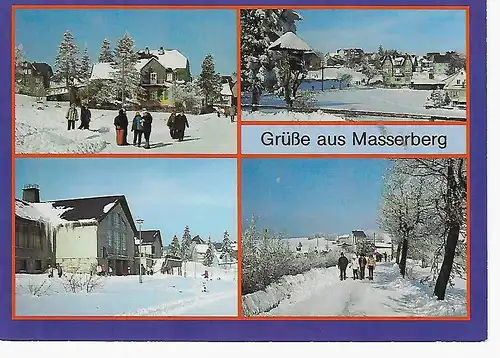Ansichtskarte Masserberg (Kr. Hildburghausen) Staatlich anerkannter Erholungsort - nicht gelaufen
