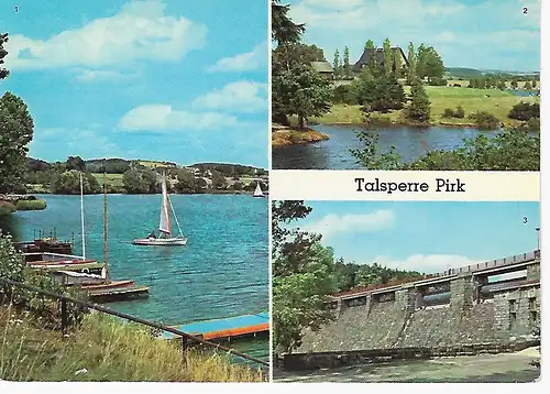 Ansichtskarte Talsperre Pirk - nicht gelaufen