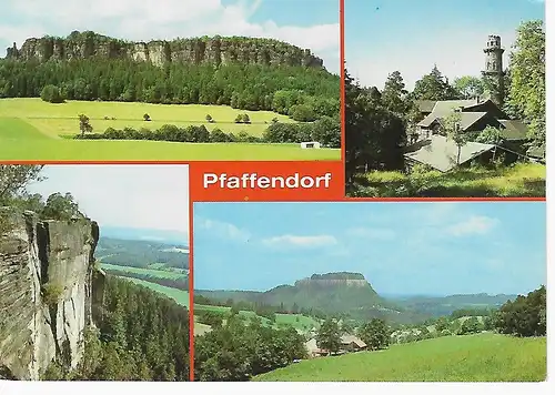 Ansichtskarte Pfaffendorf (Kr. Pirna) Staatlich anerkannter Erholungsort - nicht gelaufen