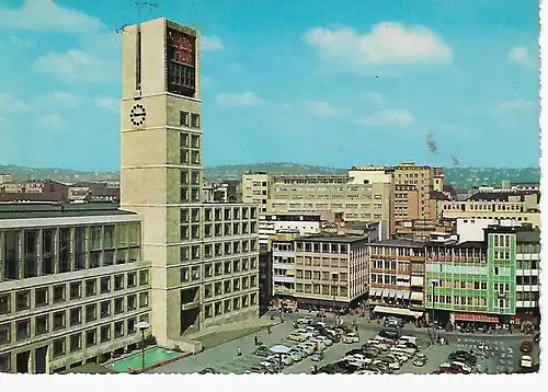 Ansichtskarte Stuttgart - Rathaus - gelaufen 1968