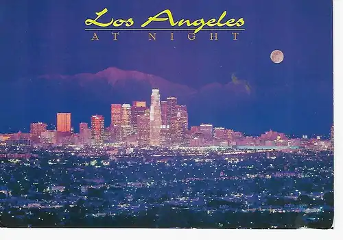 Ansichtskarte View of Los Angeles Skyline - gelaufen 