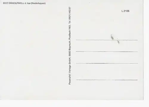 Ansichtskarte Dingolfing a. d. Isar (Niederbayern) - nicht gelaufen