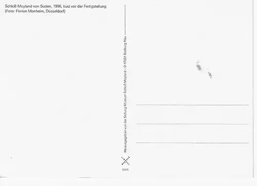 Ansichtskarte Schloß Moyland 1996 - nicht gelaufen