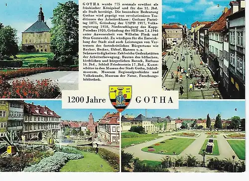 Ansichtskarte Gotha - nicht gelaufen 