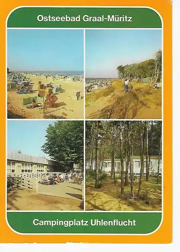 Ansichtskarte Ostseebad Graal-Müritz (Kr. Rostock) - Campingplatz Uhlenflucht - gelaufen