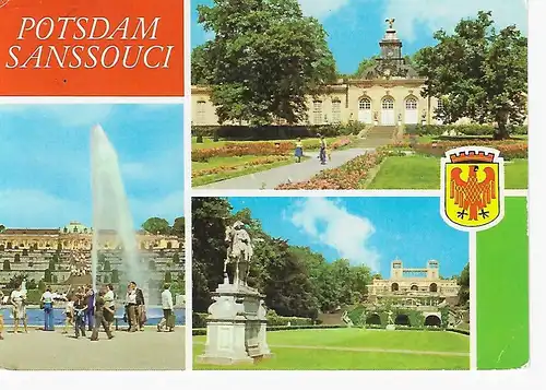 Ansichtskarte Potsdam-Sanssouci  - gelaufen 1982