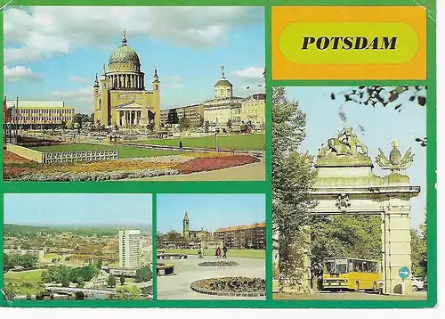 Ansichtskarte Potsdam  - gelaufen 1989