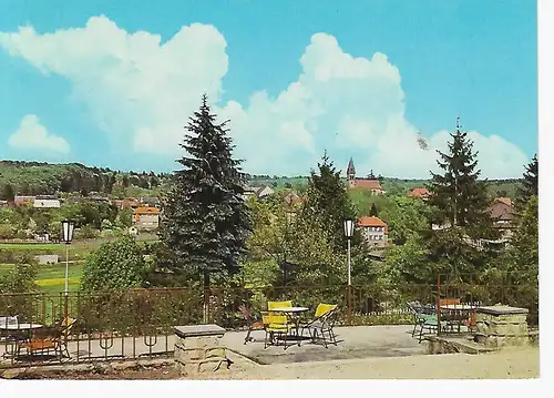Ansichtskarte Friedrichsbrunn (Harz) - Blick von der Terrasse des Sanatoriums "Ernst Thälmann" - nicht gelaufen