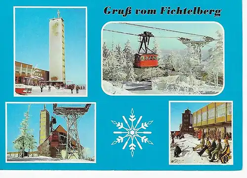 Ansichtskarte Fichtelberg - Oberwiesenthal (Kr. Annaberg) Sommer- und Winterkurort - nicht gelaufen