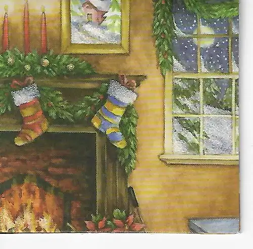 Weihnachtsklappkarte - beschrieben