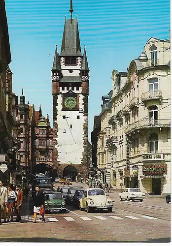 Ansichtskarte Freiburg im Breisgau - Martinstor - nicht gelaufen 