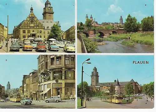Ansichtskarte Plauen - gelaufen 1970