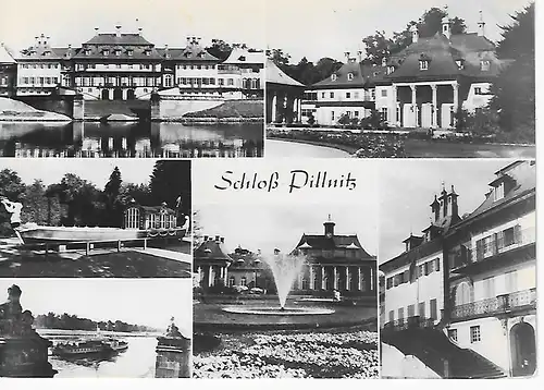 Ansichtskarte Schloß Pillnitz bei Dresden - gelaufen