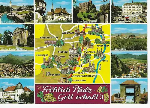 Ansichtskarte Fröhlich Pfalz - Gott erhalt's - nicht gelaufen 